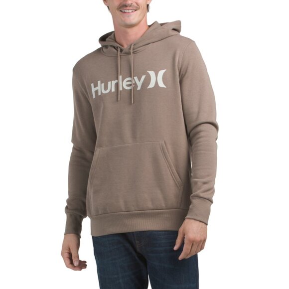 HURLEY Light Brown O And O Pull Over Hoodie - Picture 1 of 2